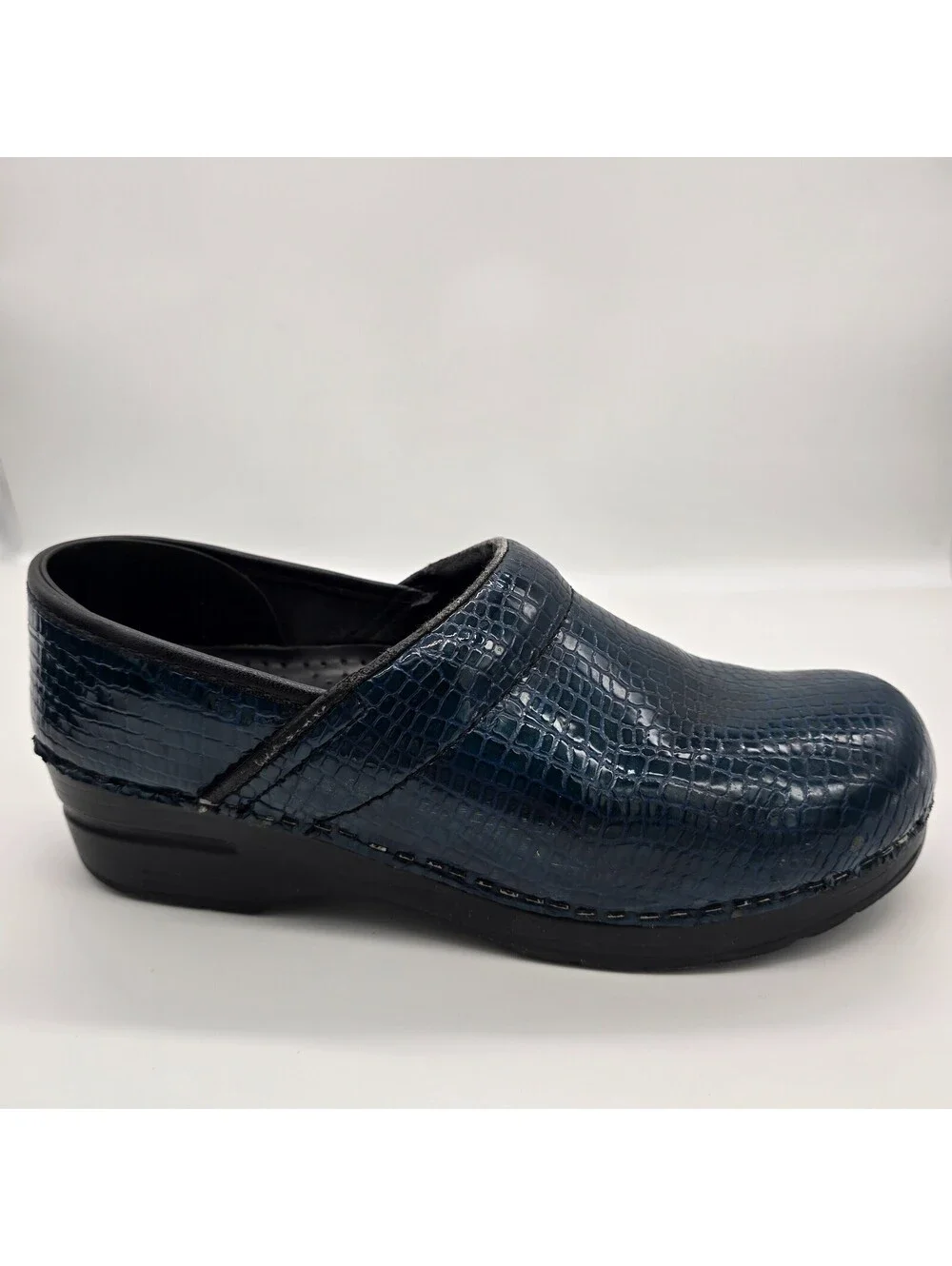Sanita - The Original Danish Clogs - Blue Leather - Women's 39 - PreOwned